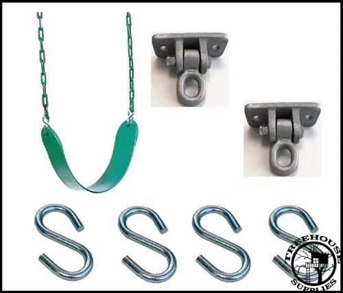 Green Rope Swing Seat Kit