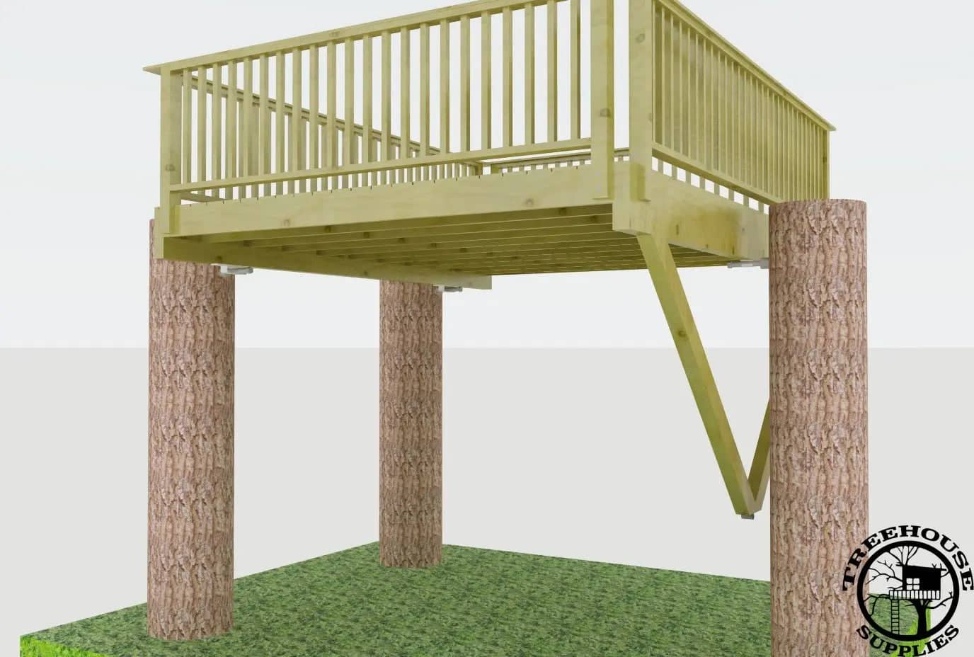 3 TREE TRI-BEAM AND SINGLE BEAM KIT - SMALL - Treehouse Supplies