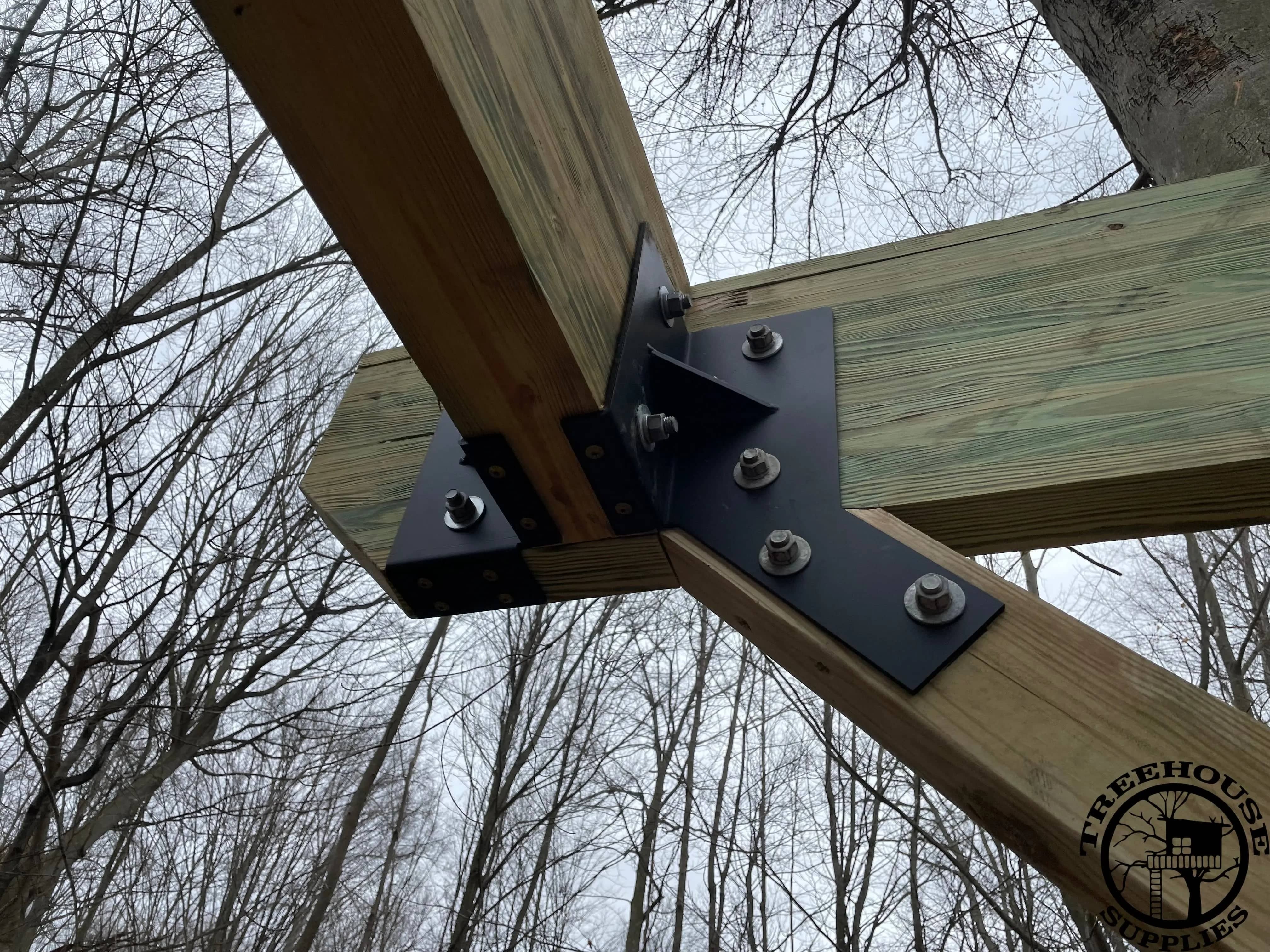 TBGL LEFT TRIBAM TO GLULAM BRACKET - Treehouse Supplies