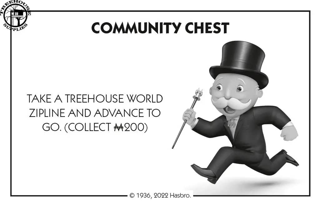 Treehouse Supplies MONOPOLY BOARD - MAINLINE PA EDITION 