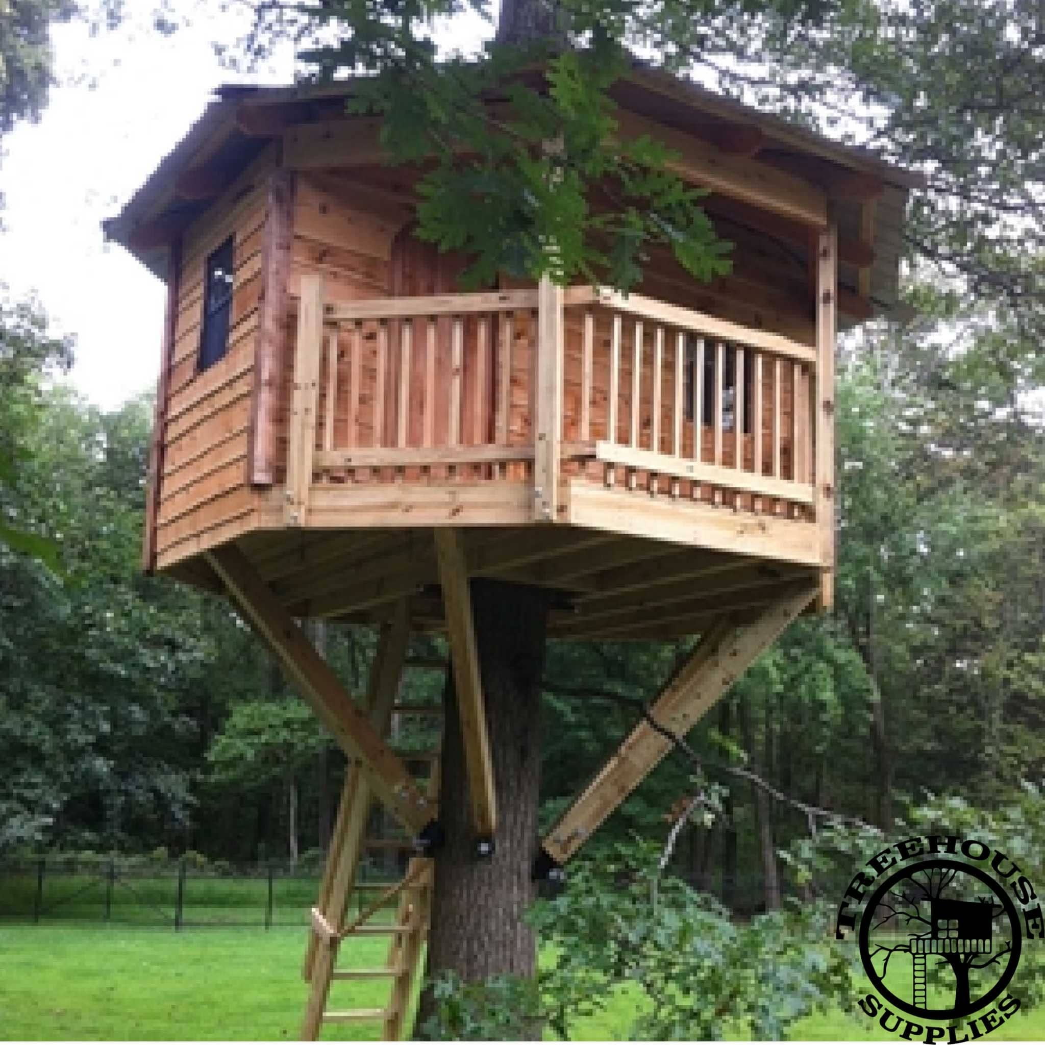 10' DIAMETER OCTAGONAL TREEHOUSE PLAN - NOW INCLUDES STEP-BY-STEP 3D MODELING!! - Treehouse Supplies