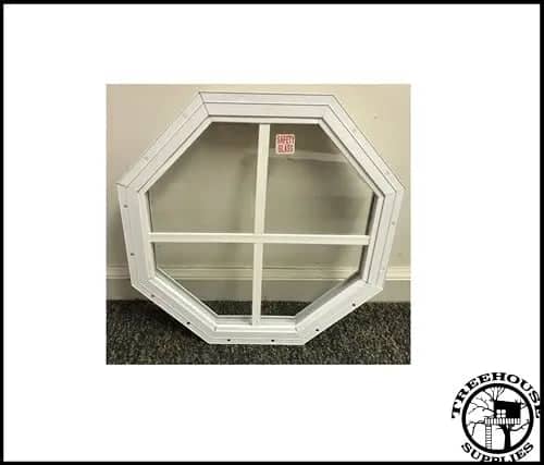 Octagon Treehouse Window - 14' - White