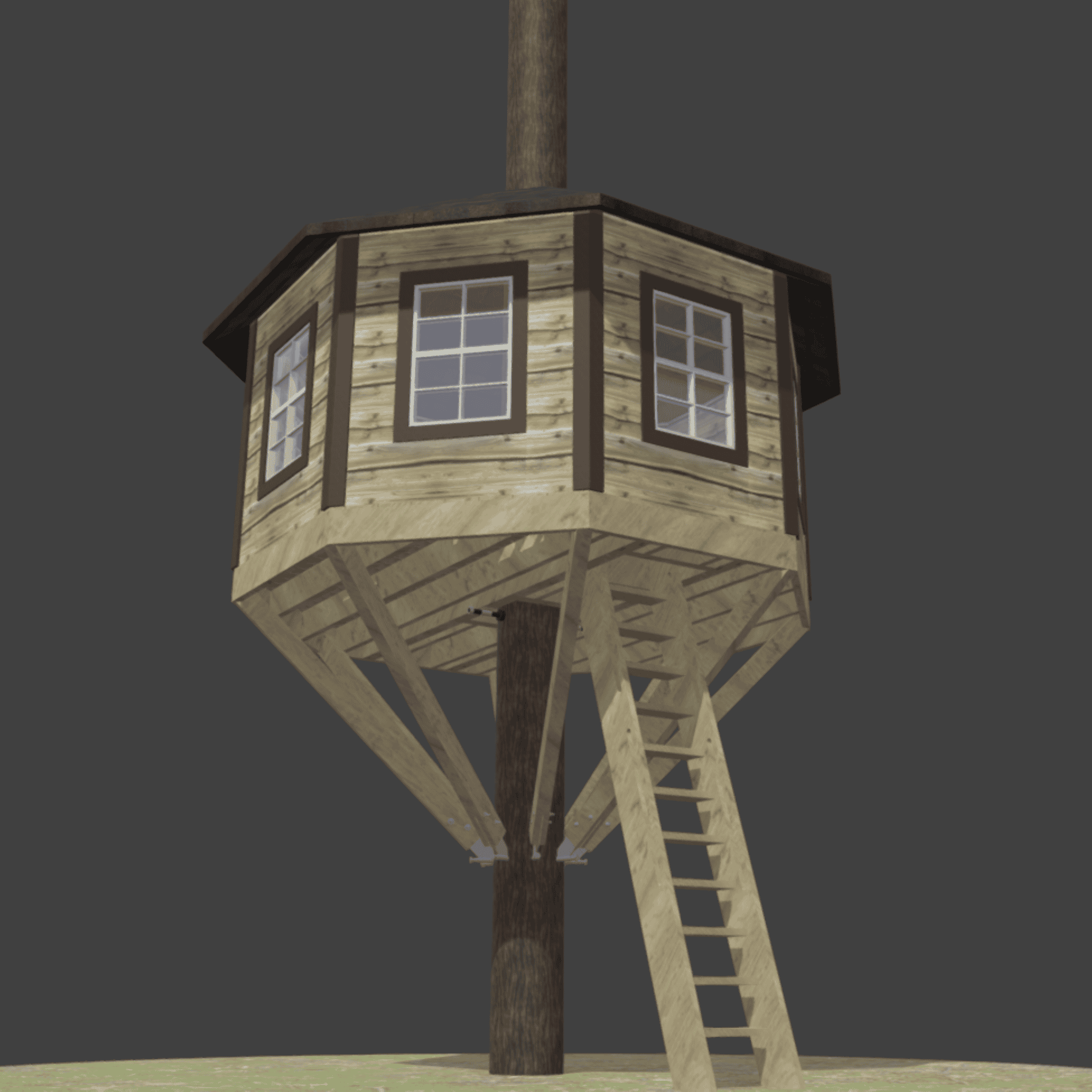 THE RIO GRANDE: 12' Octagon Treehouse Kit