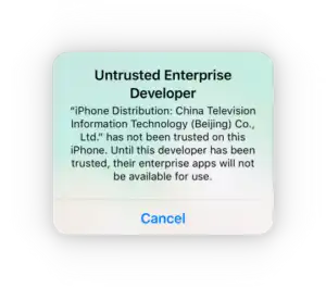 Fix Untrusted Developer Error on iOS
